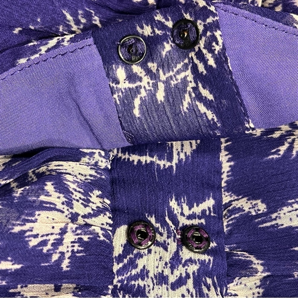 Ba&Sh Ulia Purple Violet Floral Wrap Dress Sz-2 - Picture 8 of 12